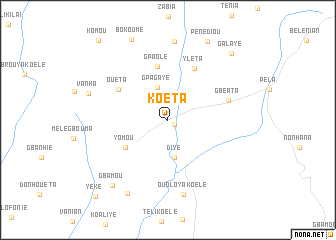 map of Koéta