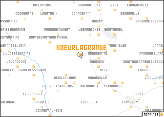 map of Koeur-la-Grande