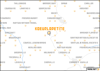 map of Koeur-la-Petite