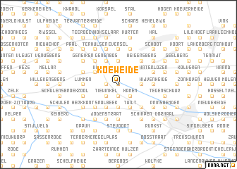 map of Koeweide