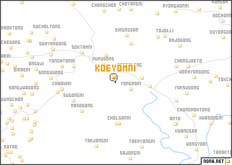 map of Koeyŏm-ni