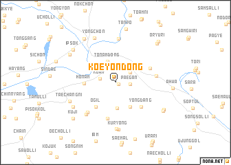map of Koeyŏn-dong
