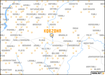 map of Koezohn