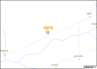 map of Kofa