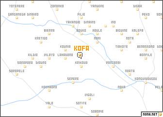 map of Kofa