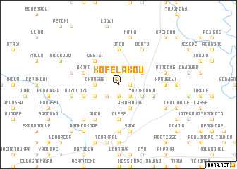 map of Kofélakou