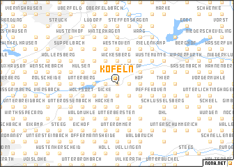 map of Kofeln