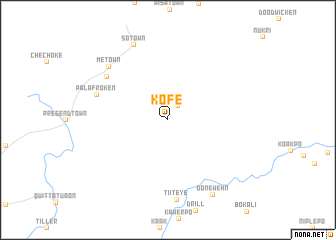 map of Kofe