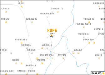 map of Kofé