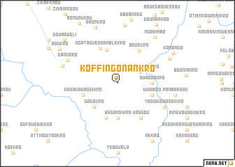 map of Koffi Ngonankro