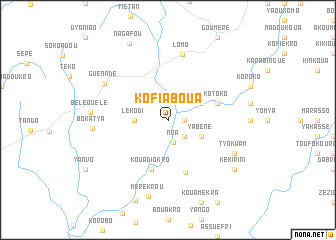 map of Kofiaboua