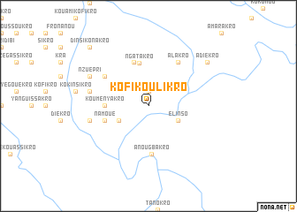 map of Kofi Koulikro