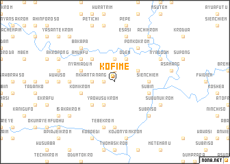 map of Kofime