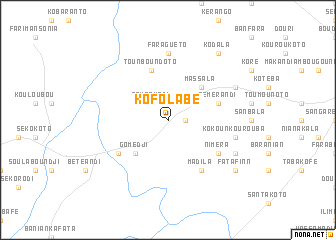 map of Kofolabé