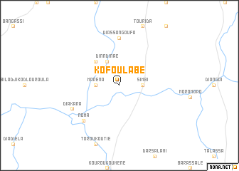 map of Kofoulabé