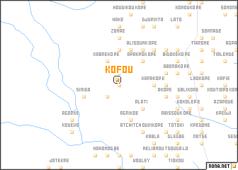 map of Kofou