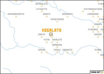 map of Kogala Tē