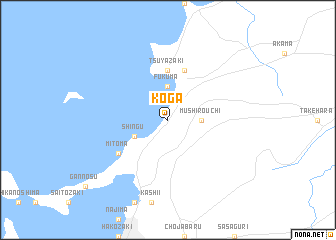 map of Koga