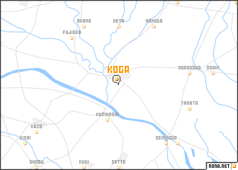 map of Koga
