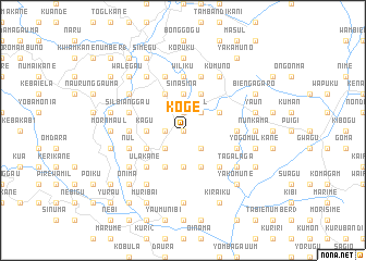 map of Koge