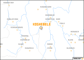 map of Kogh-Ebélé