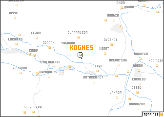 map of Koghes