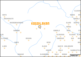 map of Kogo Ilakan