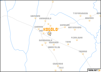 map of Kogolo
