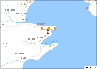 map of Kogushi