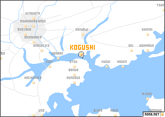 map of Kogushi