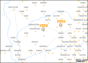 map of Kogu