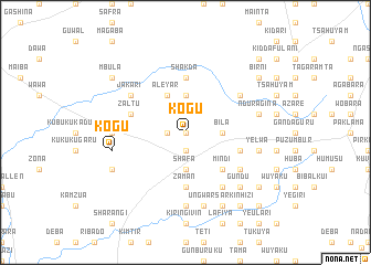 map of Kogu