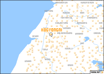 map of Kogyŏng-ni