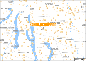 map of Kohāla Chappar