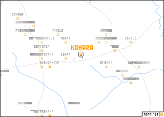 map of Kohara