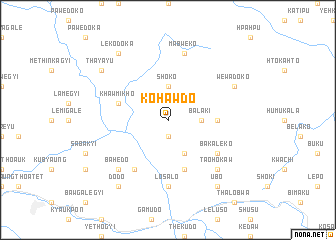 map of Kohawdo