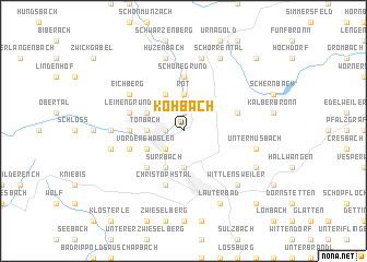 map of Kohbach