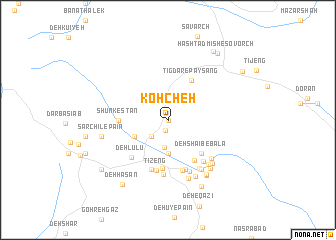 map of Kohcheh