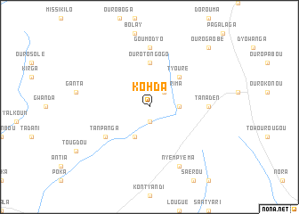 map of Kohda