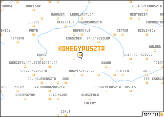 map of Kőhegypuszta