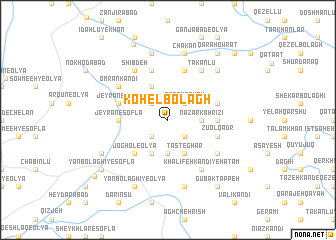 map of Kohel Bolāgh