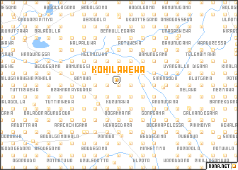 map of Kohilawewa