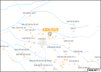 map of Koh-i-Nūr