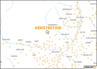 map of Kohistān Tikai