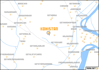 map of Kohistān