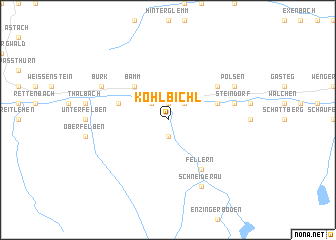 map of Köhlbichl