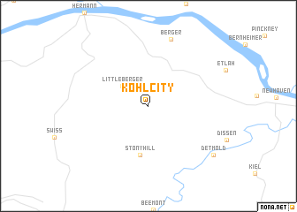 map of Kohl City