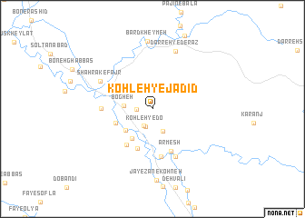 map of Kohleh-ye Jadīd