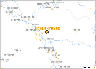 map of Kohleh-ye Yek