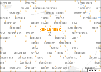 map of Kohlenbek